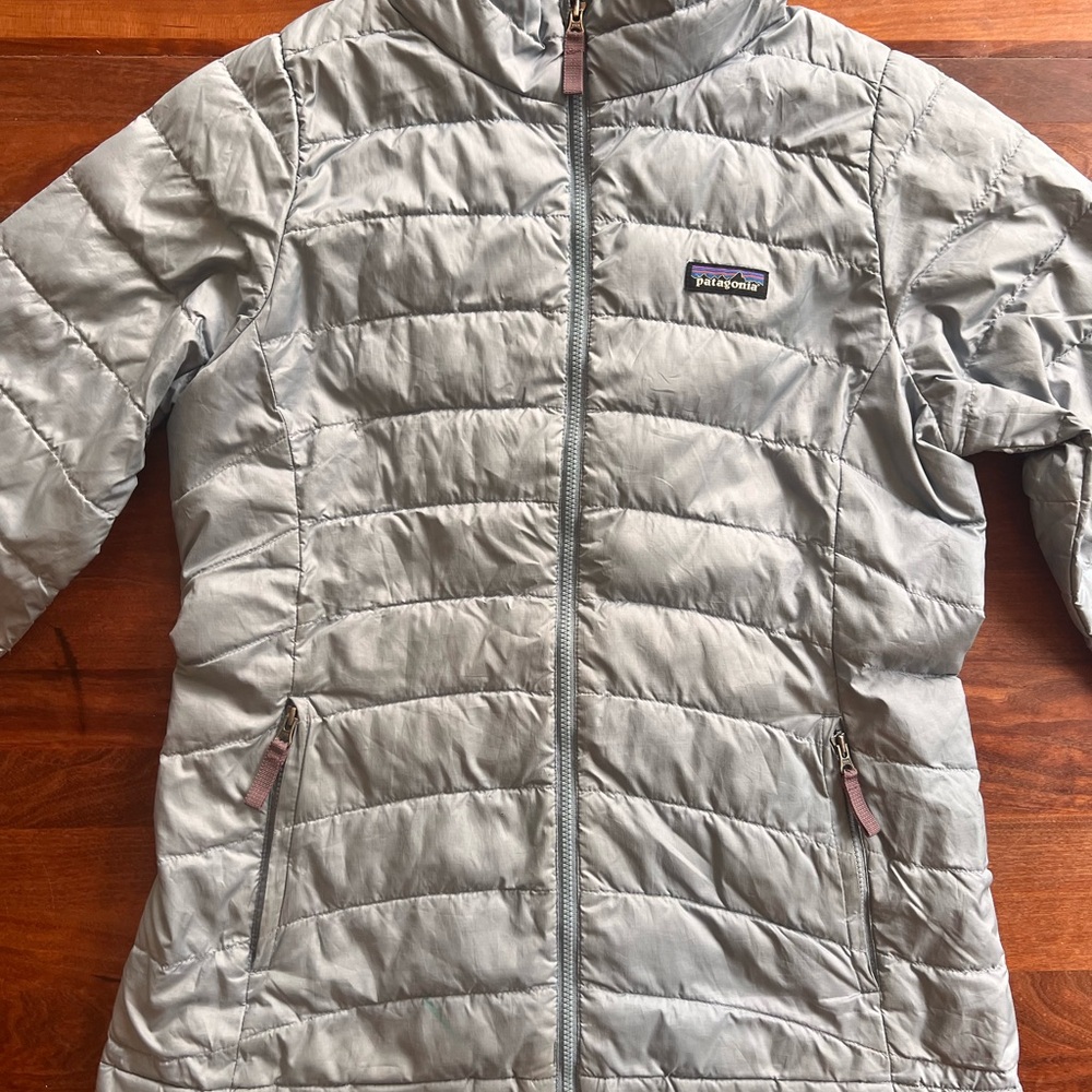 Patagonia Blue Girls’ “Down Sweater” Puffer Jacket